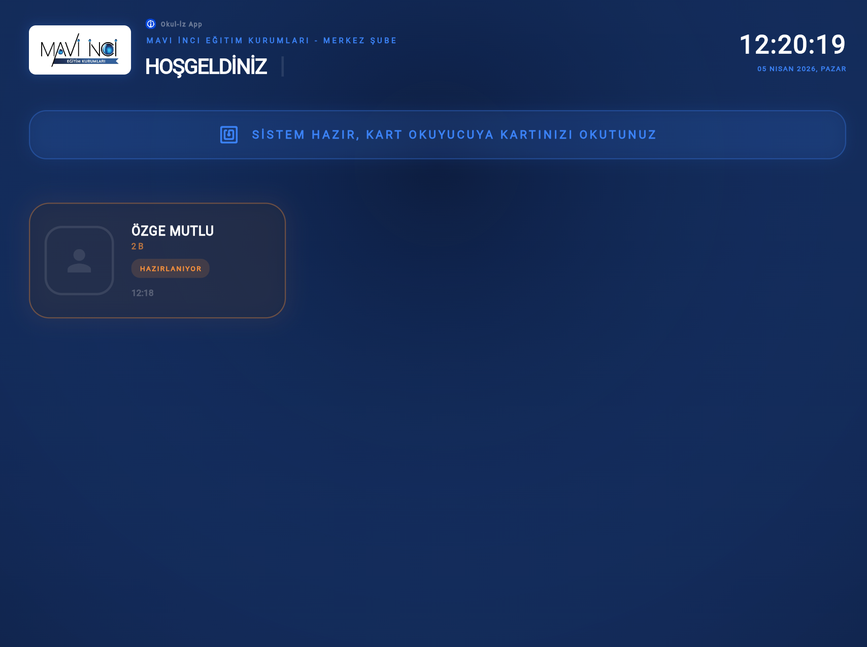 Hazırlanıyor Dashboard